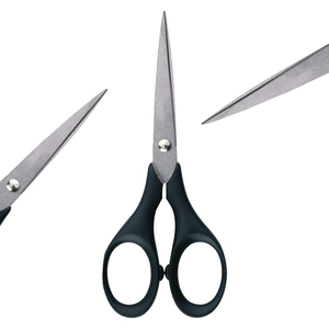 Outils de coiffure haut de gamme, design ergonomique, poignée en plastique, ciseaux de barbier, ciseaux à cheveux en acier inoxydable, outil de salon - Product Image 1