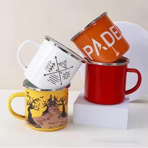 Tasse à sublimation émaillée personnalisée, Mug de transfert thermique DIY, Cadeau <span class=keywords><strong>personnalisé</strong></span>, 11oz, Supports vierges pour impression, Blanc, Espresso, Poignée ergonomique - Product Image 3