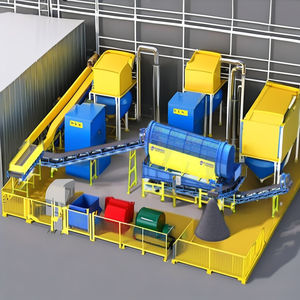 PLANTA DE TRASLACIÓN DE RESIDUOS HÚMEDOS ORGÁNICOS CON MOTOR, ENGRANAJE, COJINETE, PLC, ACERO SUAVE, 90 KW, 3500 kg - Product Image 5