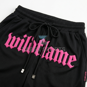 Pantalones Cortos de Baloncesto con Diseño de Llamas Personalizados OEM ODM, de Malla Transpirable de Secado Rápido, para Entrenamiento Deportivo y Uso Urbano para Hombre - Product Image 3