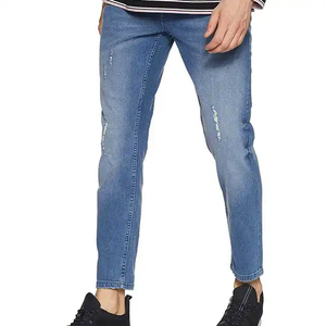 Nouvel Arrivage – Pantalon Classique Homme Coupe Crayon Taille Haute en Jean Extensible avec Fermeture Éclair, Style Décontracté Slim, Tailles Moyennes et Grandes, Salopette Tendance OEM - Product Image 4