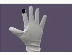 Gants d'équitation blancs unis pour hommes, coupe classique, accessoires équestres, vêtements d'équitation professionnels, respirants - Product Image 4