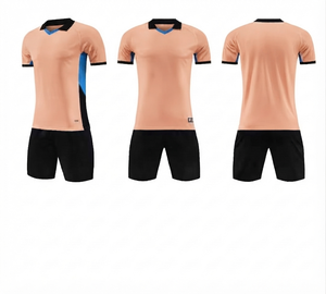 DROGEN EXPORT Uniforme de Fútbol Personalizado al por Mayor, Ligero y Ecológico, 100% Poliéster, Pantalones Cortos de Malla, Cuello Redondo Elástico - Product Image 1