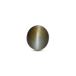 Loose Catseye Gemstone 3.6 Carat Natural Lab Created Stone for Fine Jewelry - Product Image 1