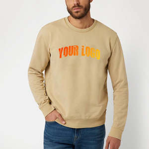 Sweat-shirt en coton de qualité supérieure, surdimensionné, personnalisable avec logo, col rond, pour homme - Product Image 6