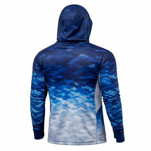 Chemise de pêche personnalisée à manches longues, séchage rapide, protection UV, vêtements de pêche par sublimation, fournisseur de vêtements de performance respirants OEM - Product Image 3