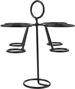 Support en fer massif noir pour paniers à frites et cornets de glace, en fil métallique - Product Image 3