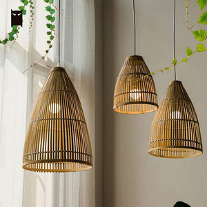 Rustic Rattan Celling Lighting Best Seller Lamp Shades for Living Room Decor Chandeliers & Pendant <b>Lights</b> from Vietnam Wholesale - Product Image 1