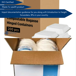 Natural White Sugarcane Fiber Deep Bowls Water Resistant Oil Proof Disposable Bagasse Ramen <b>Container</b> For <b>Takeaway</b> Food Service - Product Image 5