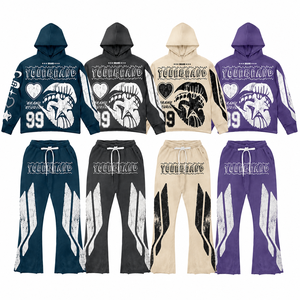 Conjunto Deportivo Urbano Personalizado, Ecológico, de Poliéster/Algodón, Sudadera con Capucha y Pantalones Jogger para Invierno, Ropa de Marca Privada - Product Image 5