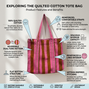 Sacs Kantha matelassés faits à la main avec patchwork en textiles recyclés pour le shopping, les voyages, les cadeaux, l'artisanat, la mode et la vente en gros - Product Image 6