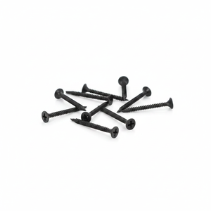 Tornillos Métricos de Acero al Carbono Negro, Rosca Gruesa, Cabeza Pan, Clase 8.8, Acabado Fosfatado para Fijación de Paneles de Yeso, Opción en Pulgadas - Product Image 1