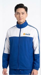 Ensemble de survêtement universitaire HaUI pour hommes, bleu et blanc, luxe, haute qualité - Product Image 2