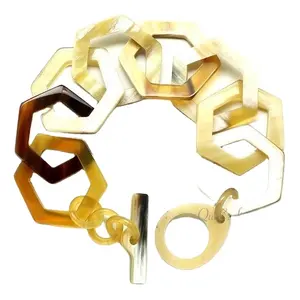 Nuevo Collar con Colgante de Cuerno Artesanal de Joyería Antigua 2024, Acabado Pulido Brillante Ecológico para Mujer, Venta al por Mayor - Product Image 1