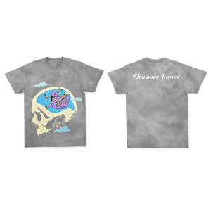 Descubre la camiseta gráfica vintage Impex, camiseta informal unisex de algodón con estampado de calavera, estilo streetwear - Product Image 3