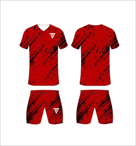 Custom Sublimated Blue Camouflage <b>Soccer</b> Jersey Set for Men V-Neck Short Sleeve Quick Dry Athletic Fit - Product Image 6
