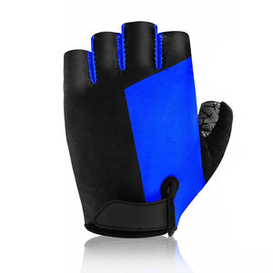 Guantes Deportivos para Bateo con Dedos Separados, Negros y Azules, Antideslizantes, de Poliéster, Unisex, con Cierre de Tirar, para Todas las Estaciones - Product Image 2