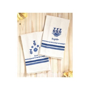 Fabricante de Toallas de Cocina de Algodón, Bordado de Pajaritos, Estilo Americano, 8 Colores, Reutilizables, Suministro al por Mayor, Marca Privada OEM - Product Image 3