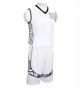 Conjunto de Uniforme de Baloncesto para Hombre, Diseño de Fusión de Colores, Transpirable, Antibacterial, de Secado Rápido, 100% Poliéster, Tallas Grandes - Product Image 3