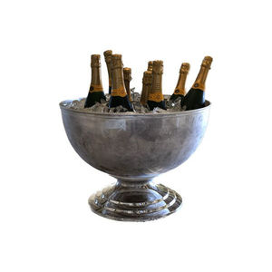 Cubo de hielo de metal hecho a mano para champán, enfriador de vino grande, tina para bebidas para fiestas, bodas, accesorios de bar a precio asequible - Product Image 1