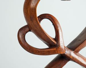 Escultura de Madera en Forma de Corazón Hecha a Mano, Love Blossoms, Perfecta para Decoración del Hogar, Centro de Mesa, Exhibición en Estantes y Regalo Romántico - Product Image 4