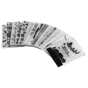 Set di Cartelle per Goffratura per Lavorazioni Artigianali su Carta - 15 Pezzi 4.13 x 5.83 Pollici, Piastre per Sfondi Goffrati per Macchine da Taglio, in Plastica PP - Product Image 1