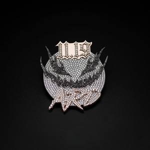 Colgante Redondo de Moissanita VVS, Pasa Prueba de Diamante, Corte Esmeralda, Cadena de Plata 925, Collar con Colgante - Product Image 1