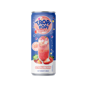 Private Label Milk Flavored Popping <b>Boba</b> <b>Bubble</b> Tea Aluminum Can 330ml-Customizable 8 Brix 18 Months Shelf Life - Product Image 6