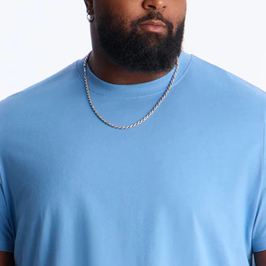Camiseta Urbana Unisex Extra Grande Azul Cielo para Hombre con Logotipo Personalizado, Estilo Urbano Premium, Cómoda para el Día a Día, Manga Corta - Product Image 6