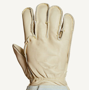 Gants de soudage en cuir de haute qualité avec doublure en coton pour applications TIG, protection contre les éclaboussures de métal fondu, pouce entièrement recouvert, les meilleurs pour la vente en gros - Product Image 3