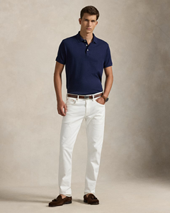 Custom Men's <b>Navy</b> Blue T Shirt Premium Cotton Polyester Pique OEM ODM Wholesale Manufacturer Custom Logo Uniform - Product Image 3