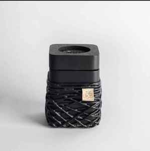 Handmade <b>Wooden</b> Incense Burner with Natural Fabric <b>Wrap</b> Bamboo Aromatic Holder All-Season Use Minimalist Design Unique Design - Product Image 2