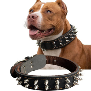 Durable Leather <b>Braided</b> Dogs pet Collars crafted from premium leather for comfort and control in wholesale price - Product Image 1
