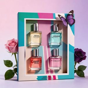 Set de Regalo de Perfume en Spray Eau de Parfum de Larga Duración de 4 Piezas para Mujer, 4 Aromas Únicos para Halloween o Navidad - Product Image 5