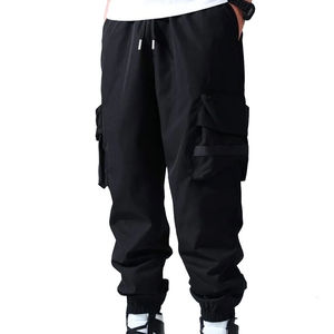 Pantalon cargo léger pour homme avec taille élastique et 6/8 poches, logo personnalisé, 100% coton, service OEM pour unisexe - Product Image 6