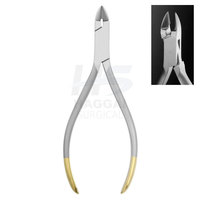 Pince orthodontique professionnelle en acier inoxydable, coupe-fil manuel, poignée argentée, instrument chirurgical dentaire de classe I