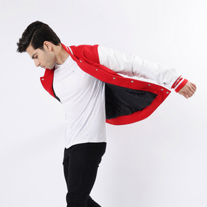 Rits Enterprises Private Logo Wholesale <b>Men's</b> Designer Horn Button Varsity <b>Jacket</b> Winter Casual Streetwear Adult Size Leather - Product Image 5
