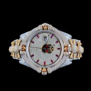 High Quality Iced Out Moissanite Diamond <b>Watch</b> for <b>Men</b> Luxury Wristwatch with Precision Movement Available At Competitive Price - Product Image 4