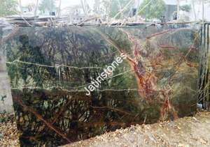 Mármol Verde Selva Tropical, Losa de Piedra Natural con Vetas de Selva para Baño, Pared Decorativa, Piso, Panel de Azulejos para Interiores - Product Image 3