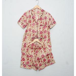 Nuevo Conjunto de Pijama de Verano Romántico y Transpirable 100% Algodón, Pantalones Cortos de Manga Corta, Lindo Conjunto de Dormir con Dibujos Animados, Ropa de Dormir Japonesa Simple - Product Image 6