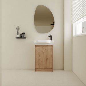 Mobile bagno freestanding da 23 pollici con ante soft-close e lavabo - Vanità da bagno premium - Product Image 2