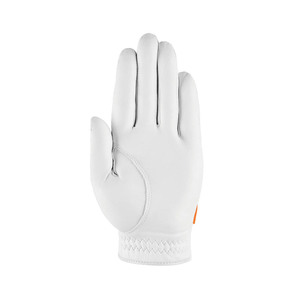 Gant de golf en cuir véritable blanc, main droite, antidérapant, fermeture auto-agrippante, unisexe, respirant, pour le sport, à doigts entiers - Product Image 2