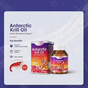 DHOP Antarctic Krill Oil Omega 3 Softgels with Natural Phospholipids Everyday Supplementation Dietary Support Bulk Supply OEM - Product Image 4