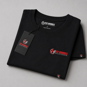 T-shirt décontracté pour homme en coton bambou noir, coupe ample, manches courtes, col rond, anti-rétrécissement, motif tricoté 300g, type lettre - Product Image 6