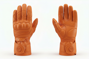 Gants de moto en cuir en gros, protecteurs, personnalisés, tendance, compatibles écran tactile, respirants, antidérapants, résistants aux chocs pour motards - Product Image 4