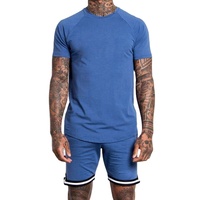 Ensemble de survêtement d'été tendance avec t-shirt court et short, grande taille, pour homme, décontracté, sportif, service OEM