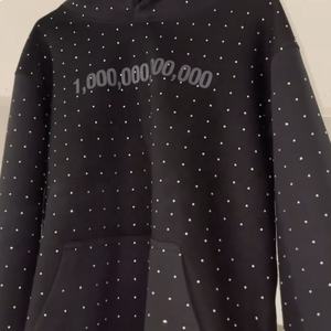 Nouveau sweat à capuche pull complet avec strass et épaules tombantes personnalisé sweat à capuche pour hommes en détresse - Product Image 4