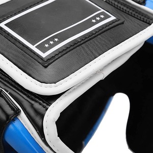 Blue Black Crack Pattern PU Boxing Headgear Protective Full Face Training Gear for Muay Thai MMA Sparring Kickboxing Gym - Product Image 6