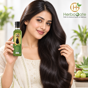 Aceite Capilar Herbal de AMLA y Aloe Vera para el Cuidado Diario del Cabello, Textura Suave, Sensación Ligera, Fórmula Nutritiva, OEM - Product Image 5