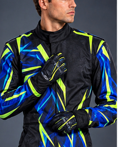Traje de Carreras de Karting para Hombre, de Secado Rápido, Impermeable, con Estampado por Sublimación, Poliéster/Nailon, Manga Larga, Negro, Azul, Amarillo, Precio Económico, OEM - Product Image 4